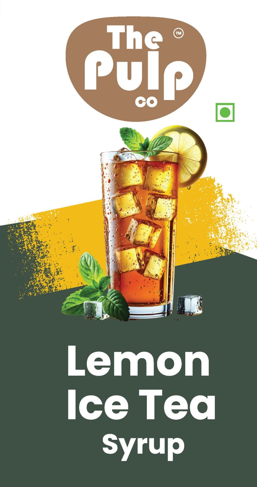 THE PULP CO Real Fruit Crush Combo - Ice Tea & Strawberry | 500ml | Deliciously Sweet & Juicy