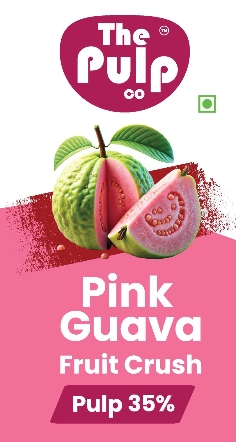 THE PULP CO Real Fruit Crush Combo - Water Melon, Pink Guava & Pineapple | 500ml | Deliciously Sweet & Juicy