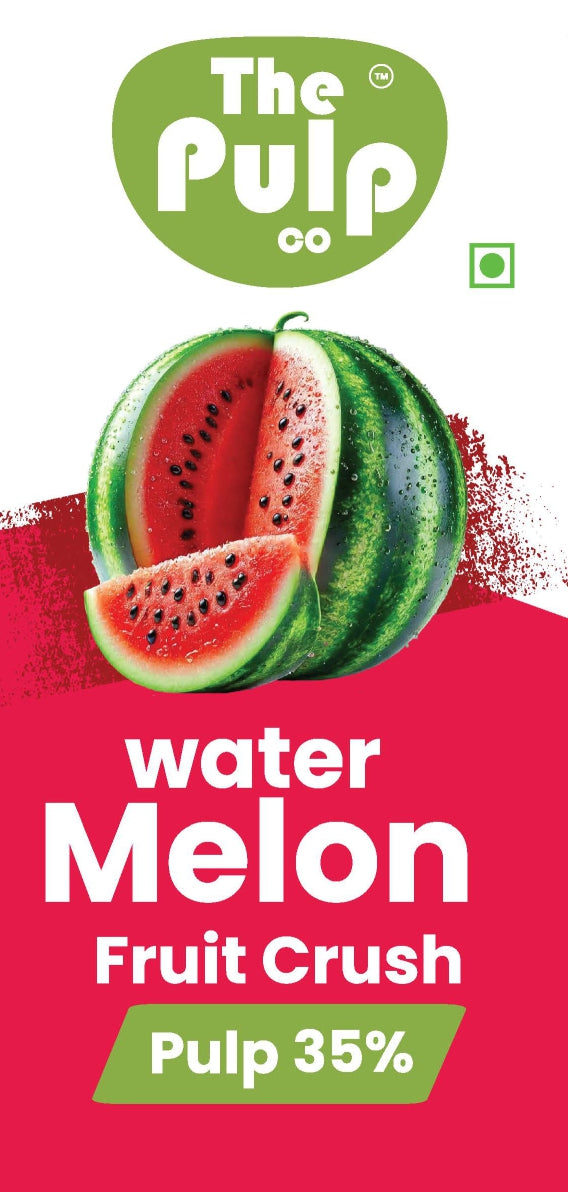 THE PULP CO Real Fruit Crush Combo - Water Melon, Pink Guava & Pineapple | 500ml | Deliciously Sweet & Juicy