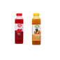 THE PULP CO Real Fruit Crush Combo - Pineapple Crush & Rose Syrup | 500ml | Deliciously Sweet & Juicy